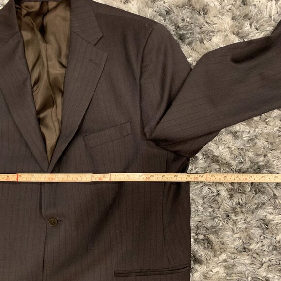 Brandini Robinsons May Mens Gray Brown Blazer Jacket Sport Coat 46L - Picture 8 of 13